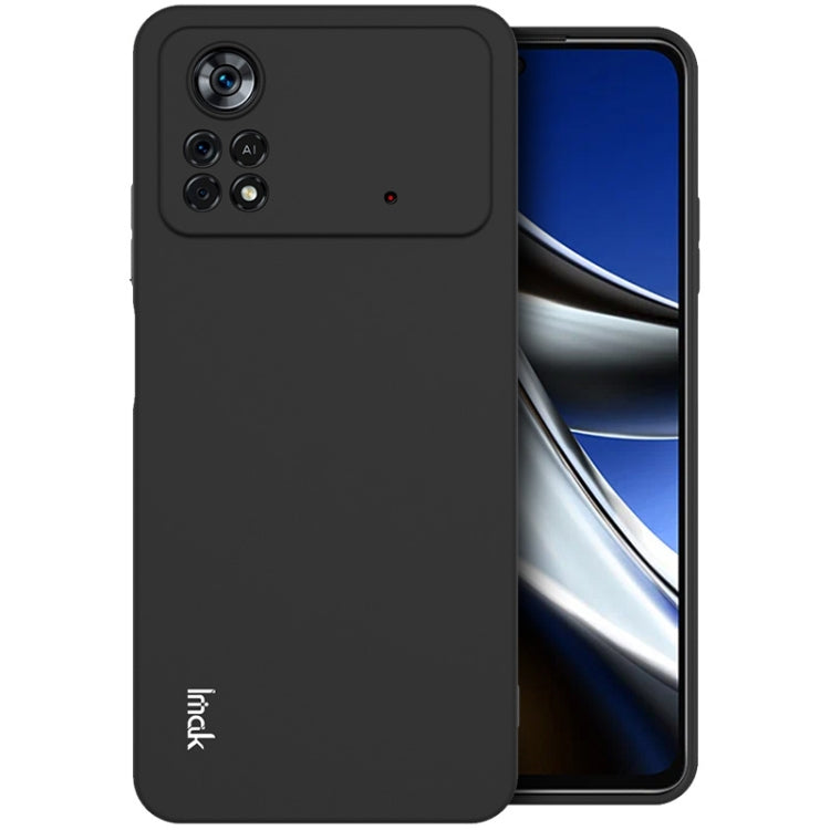For Xiaomi Poco X4 Pro 5G Global IMAK UC-3 Series Shockproof Frosted TPU Phone Case(Black) - Xiaomi Cases by imak | Online Shopping UK | buy2fix