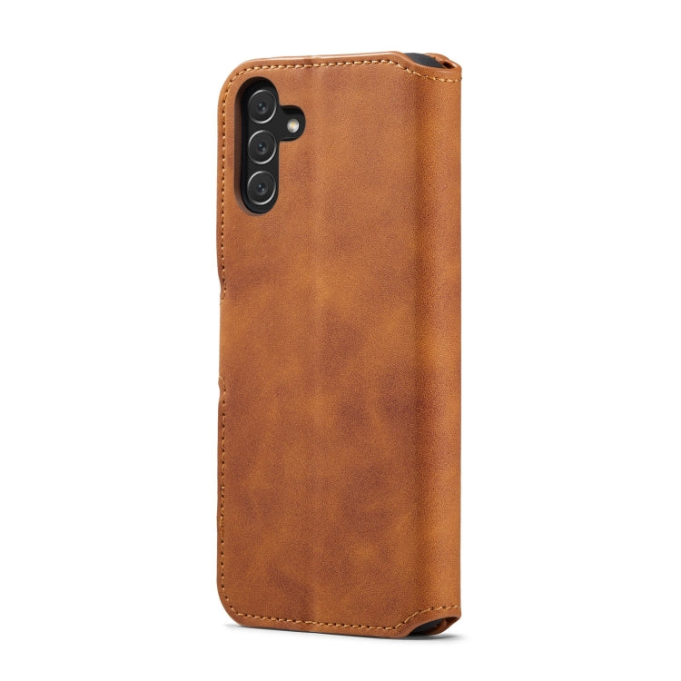 For Samsung Galaxy A13 5G DG.MING Retro Oil Edge Flip Leather Phone Case(Brown) - Galaxy Phone Cases by DG.MING | Online Shopping UK | buy2fix