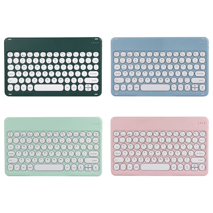 X4 Universal Round Keys Panel Spray Color Bluetooth Keyboard(White) - Universal Keyboard by buy2fix | Online Shopping UK | buy2fix