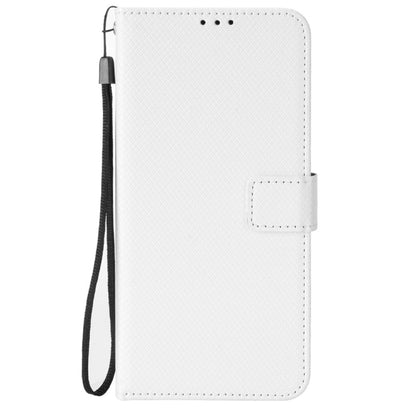 For Blackview A95 Diamond Texture Leather Phone Case(White) - More Brand by buy2fix | Online Shopping UK | buy2fix