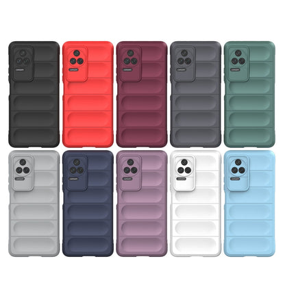 For Xiaomi Redmi K50 Pro Magic Shield TPU + Flannel Phone Case(Black) - Xiaomi Cases by buy2fix | Online Shopping UK | buy2fix