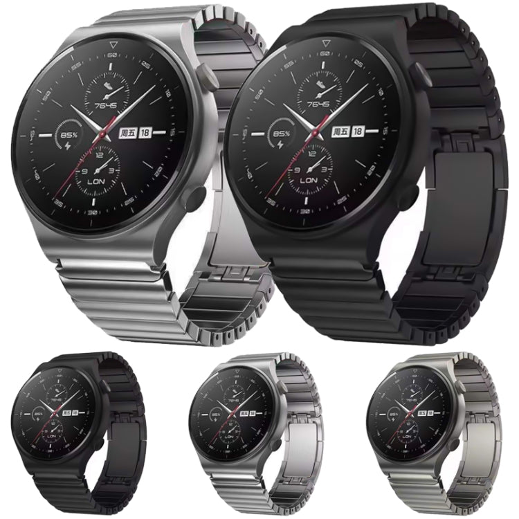 22mm Original Buckle Steel Watch Band(Grey) - Watch Bands by buy2fix | Online Shopping UK | buy2fix