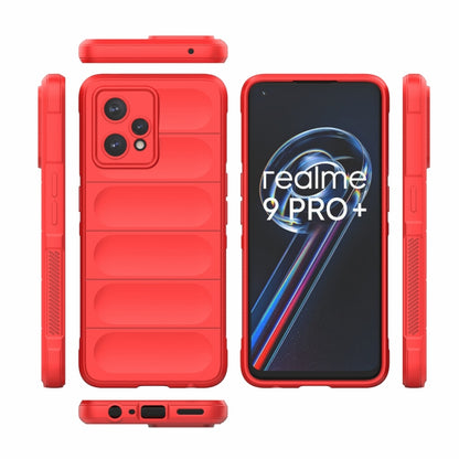 For OPPO Realme 9 Pro+ Magic Shield TPU + Flannel Phone Case(Light Blue) - Realme Cases by buy2fix | Online Shopping UK | buy2fix