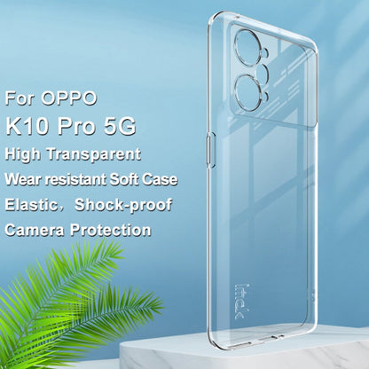 For OPPO K10 Pro 5G imak UX-5 Series Transparent Shockproof TPU Phone Case(Transparent) - OPPO Cases by imak | Online Shopping UK | buy2fix