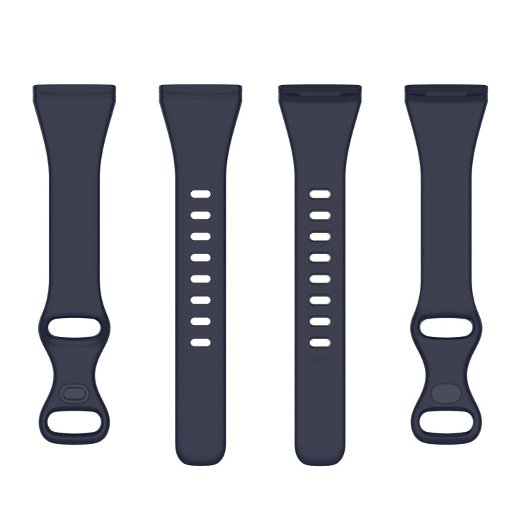 For Fitbit Versa 4 / Versa 3 / Sense Universal TPU Watch Band, Size:L(Dark Blue) - Watch Bands by buy2fix | Online Shopping UK | buy2fix