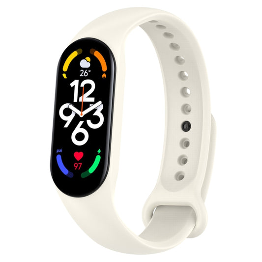 For Xiaomi Mi Band 7 / 7NFC / 6 / 6 NFC / 5 / 5 NFC / Amazfit Band 5 Official Silicone Watch Band(Official White) - Watch Bands by buy2fix | Online Shopping UK | buy2fix