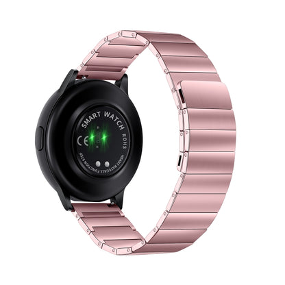 For Samsung Galaxy Watch4 40mm / 44mm Magnetic Steel Watch Band(Pink) - Watch Bands by buy2fix | Online Shopping UK | buy2fix