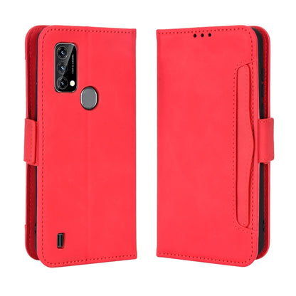 For Blackview A50 Skin Feel Calf Pattern Leather Phone Case(Red) - More Brand by buy2fix | Online Shopping UK | buy2fix