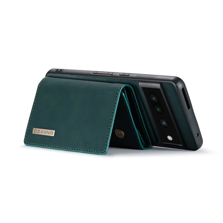 For Google Pixel 7 Pro 5G DG.MING M1 Series 3-Fold Multi Card Wallet + Magnetic Phone Case(Green) - Google Cases by DG.MING | Online Shopping UK | buy2fix