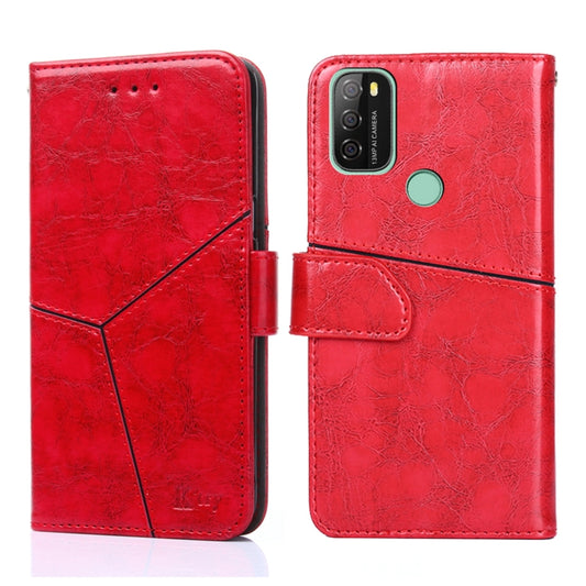 For Blackview A70 Geometric Stitching Horizontal Flip Leather Phone Case(Red) - More Brand by buy2fix | Online Shopping UK | buy2fix