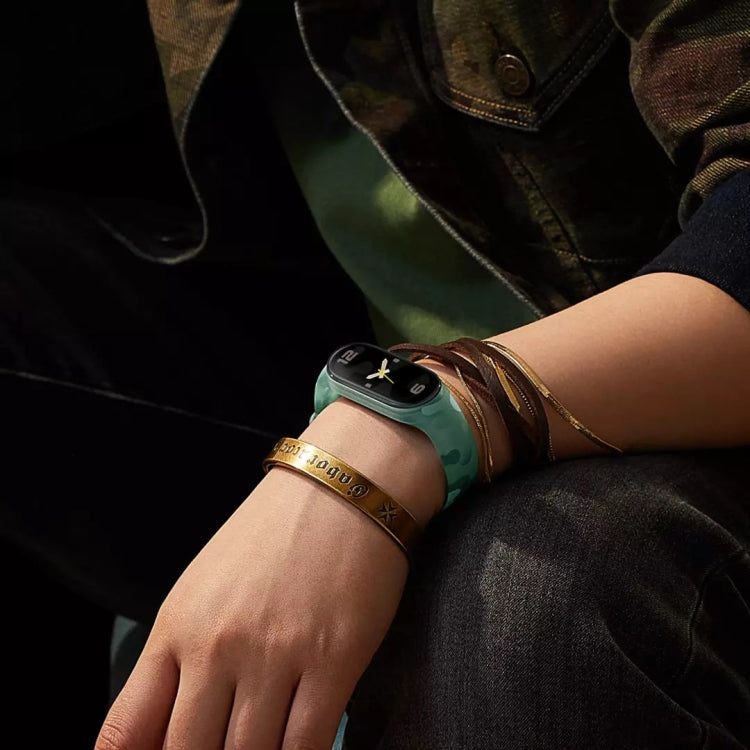 For Xiaomi Mi Band 7 Original Xiaomi Camouflage Silicone Watch Band(Green) - Watch Bands by Xiaomi | Online Shopping UK | buy2fix