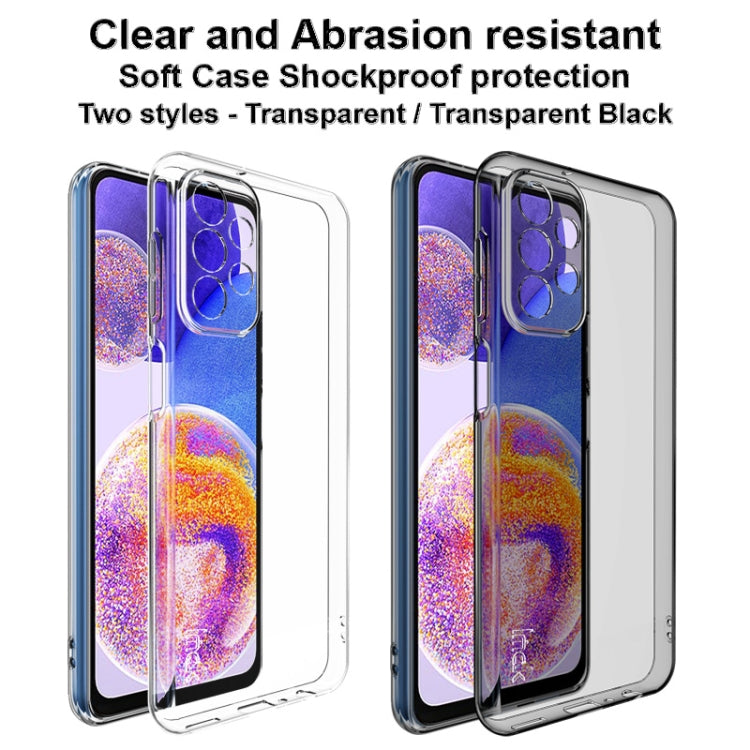 For Samsung Galaxy A23 4G IMAK UX-5 Series Claer TPU Phone Case(Transparent Black) - Galaxy Phone Cases by imak | Online Shopping UK | buy2fix