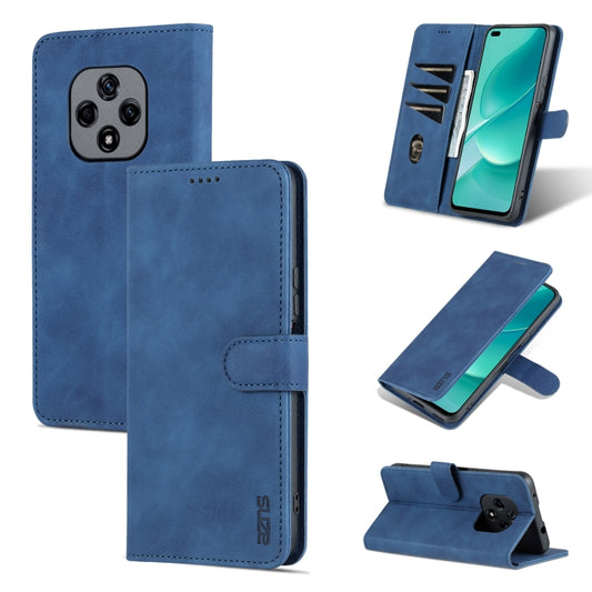 For Huawei Nova 9Z/Enjoy 50 Plus AZNS Skin Feel Calf Texture Flip Leather Phone Case(Blue) - Huawei Cases by AZNS | Online Shopping UK | buy2fix