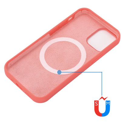 For iPhone 14 Plus Shockproof Silicone Magsafe Case (Pink Orange) - iPhone 14 Plus Cases by buy2fix | Online Shopping UK | buy2fix