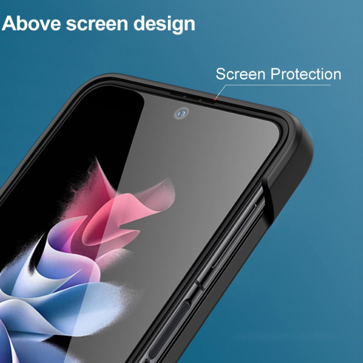 For Samsung Galaxy Z Flip4 5G IMAK JS-3 Series Colorful PC Case(Black) - Galaxy Z Flip4 5G Cases by imak | Online Shopping UK | buy2fix
