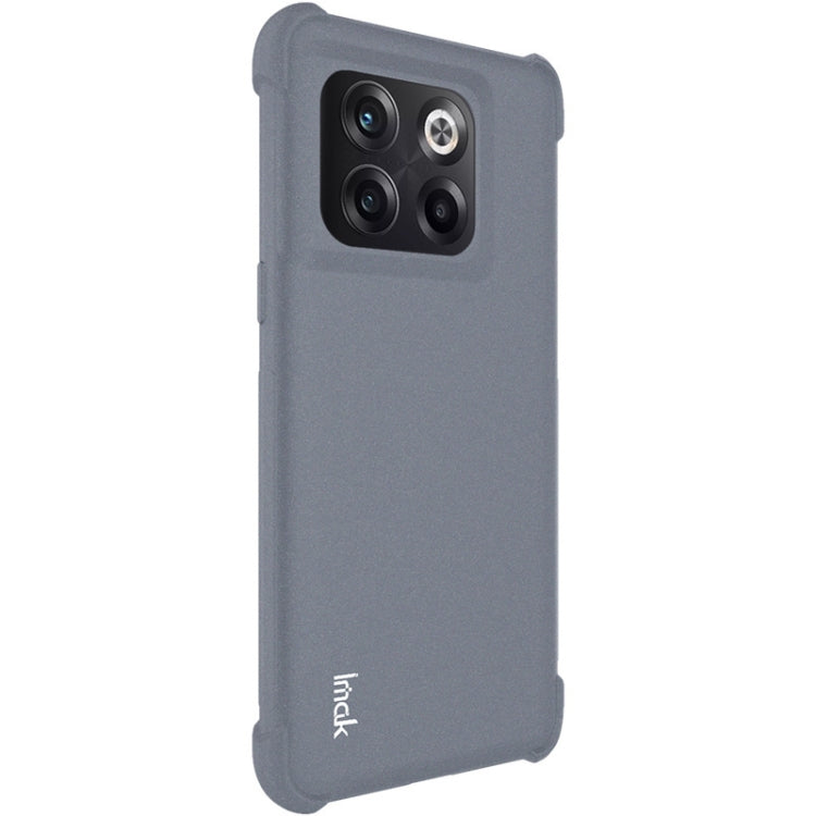 For OnePlus 10T 5G / Ace Pro 5G imak All-inclusive Shockproof Airbag TPU Phone Case(Matte Grey) - OnePlus Cases by imak | Online Shopping UK | buy2fix