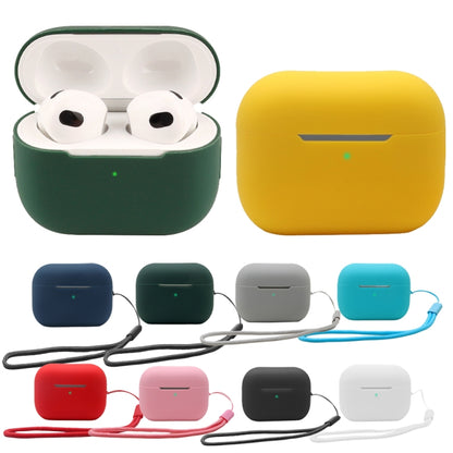 For AirPods Pro 2 2.0mm Solid Color Silicone Protective Cover(White) - For AirPods Pro 2 by buy2fix | Online Shopping UK | buy2fix