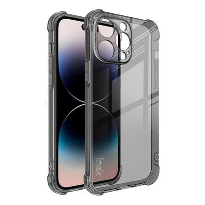 For iPhone 14 Pro Max imak Shockproof Airbag TPU Phone Case(Transparent Black) - iPhone 14 Pro Max Cases by imak | Online Shopping UK | buy2fix