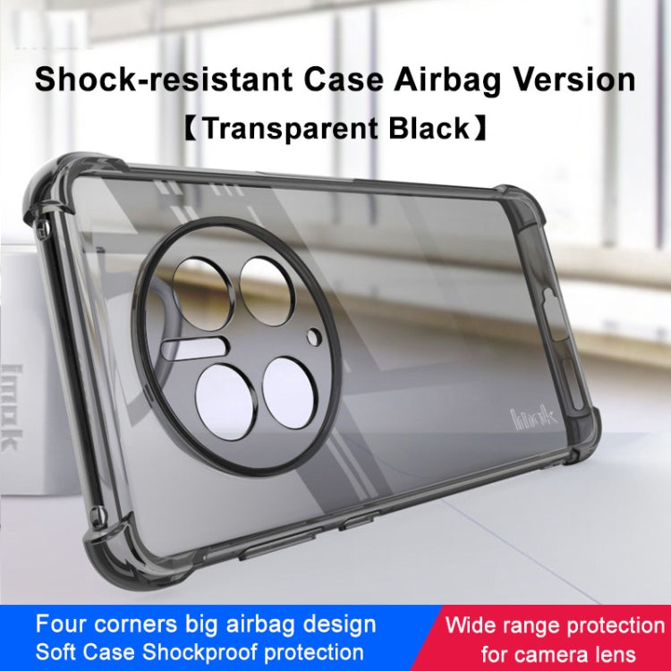 For Huawei Mate 50 Pro imak Shockproof Airbag TPU Phone Case(Transparent Black) - Huawei Cases by imak | Online Shopping UK | buy2fix