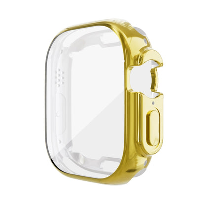For Apple Watch 8 / 7 45mm All-inclusive Plating TPU Shockproof Case(Gold) - Watch Cases by buy2fix | Online Shopping UK | buy2fix