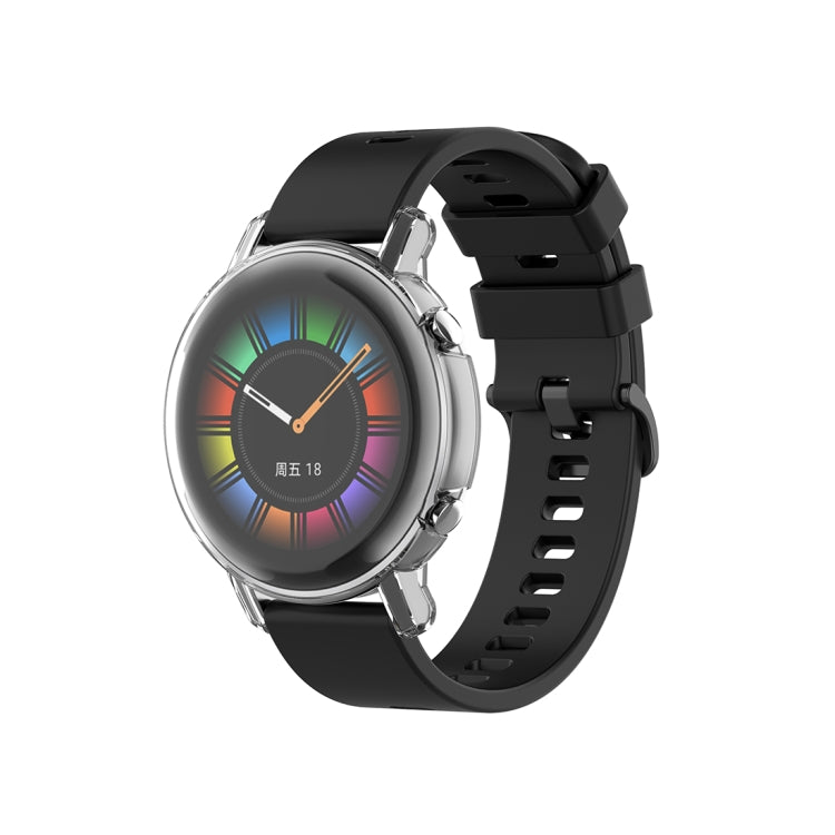 For Huawei Watch GT2 42mm Full Coverage Watch Protective Case with Screen(Transparent White) - Watch Cases by Huawei | Online Shopping UK | buy2fix