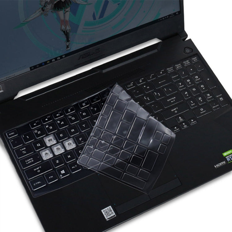 For Asus FA506IU 15.6 inch Transparent and Dustproof TPU Laptop Keyboard Protective Film - Keyboard Protector by buy2fix | Online Shopping UK | buy2fix