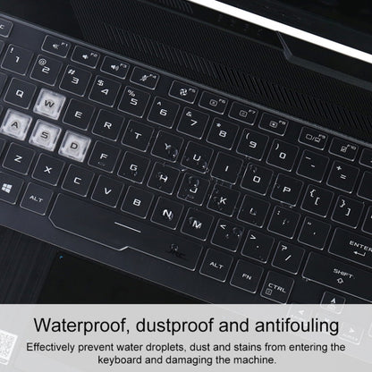 For Asus FA506IU 15.6 inch Transparent and Dustproof TPU Laptop Keyboard Protective Film - Keyboard Protector by buy2fix | Online Shopping UK | buy2fix