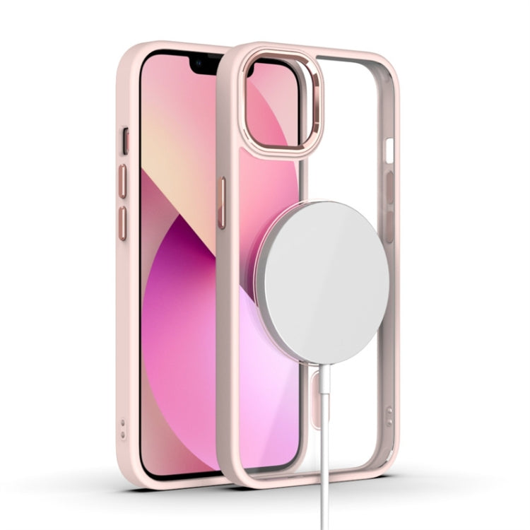 For iPhone 14 Pro Max MagSafe Magnetic Phone Case(Pink) - iPhone 14 Pro Max Cases by buy2fix | Online Shopping UK | buy2fix