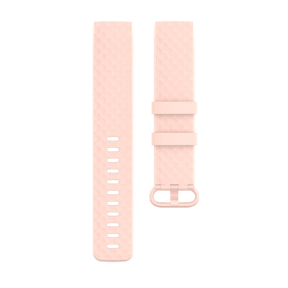 Color Buckle TPU Wrist Strap Watch Band for Fitbit Charge 4 / Charge 3 / Charge 3 SE, Size: S(Light Pink) - Watch Bands by buy2fix | Online Shopping UK | buy2fix