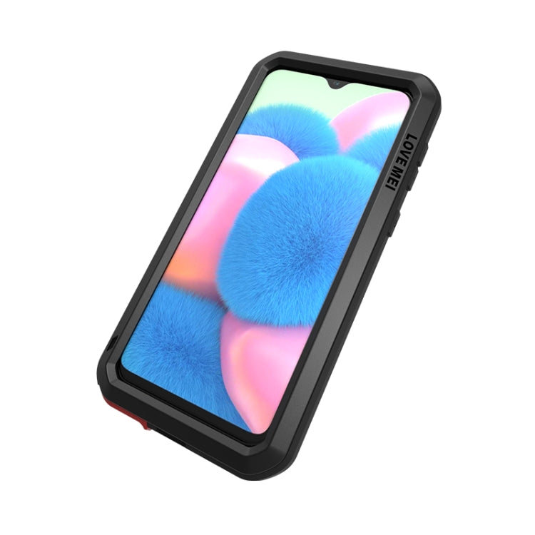 For Galaxy A30s LOVE MEI Metal Shockproof Waterproof Dustproof Protective Case(Black) - Galaxy Phone Cases by LOVE MEI | Online Shopping UK | buy2fix