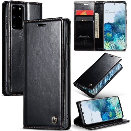 For Samsung Galaxy S20+ CaseMe 003 Crazy Horse Texture Leather Phone Case(Black) - Galaxy Phone Cases by CaseMe | Online Shopping UK | buy2fix