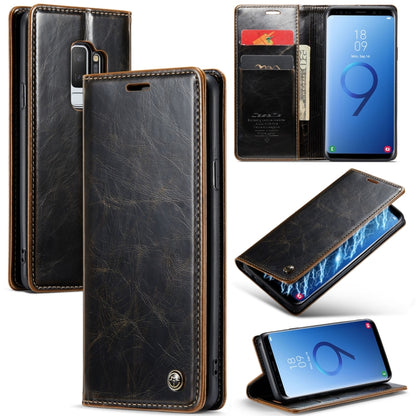 For Samsung Galaxy S9+ CaseMe 003 Crazy Horse Texture Leather Phone Case(Coffee) - Galaxy Phone Cases by CaseMe | Online Shopping UK | buy2fix