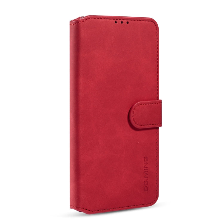 For Galaxy A71 5G DG.MING Retro Oil Side Horizontal Flip Case with Holder & Card Slots & Wallet(Red) - Galaxy Phone Cases by DG.MING | Online Shopping UK | buy2fix