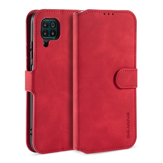 For Huawei P40 Lite / Nova 6 SE DG.MING Retro Oil Side Horizontal Flip Case with Holder & Card Slots & Wallet(Red) - Huawei Cases by DG.MING | Online Shopping UK | buy2fix