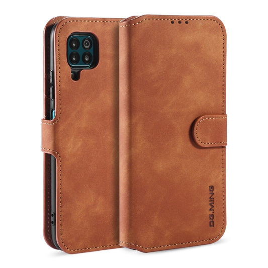 For Huawei P40 Lite / Nova 6 SE DG.MING Retro Oil Side Horizontal Flip Case with Holder & Card Slots & Wallet(Brown) - Huawei Cases by DG.MING | Online Shopping UK | buy2fix