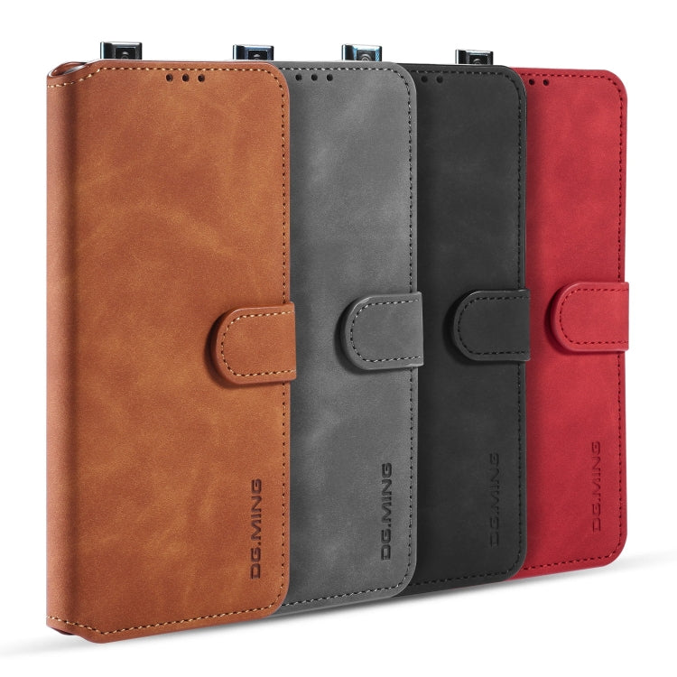 For Xiaomi Redmi K30 Pro DG.MING Retro Oil Side Horizontal Flip Case with Holder & Card Slots & Wallet(Brown) - Xiaomi Cases by DG.MING | Online Shopping UK | buy2fix