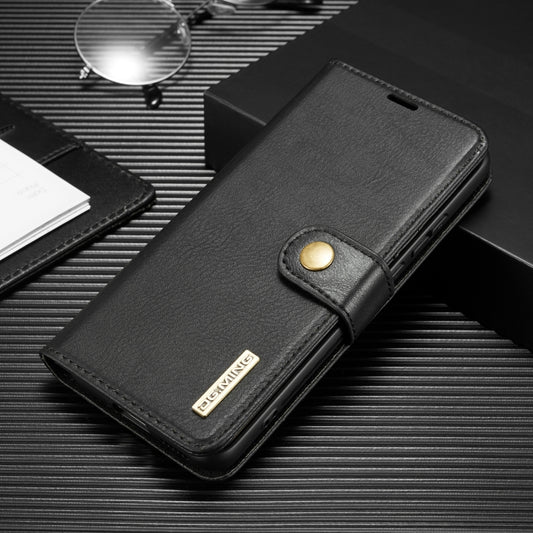 For Huawei P40 Pro DG.MING Crazy Horse Texture Flip Detachable Magnetic Leather Case with Holder & Card Slots & Wallet(Black) - Huawei Cases by DG.MING | Online Shopping UK | buy2fix