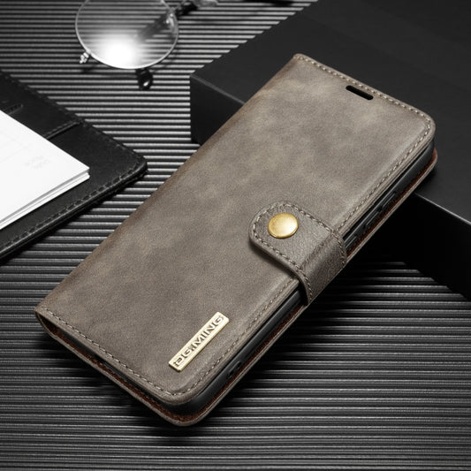 For Huawei P40 Pro DG.MING Crazy Horse Texture Flip Detachable Magnetic Leather Case with Holder & Card Slots & Wallet(Grey) - Huawei Cases by DG.MING | Online Shopping UK | buy2fix