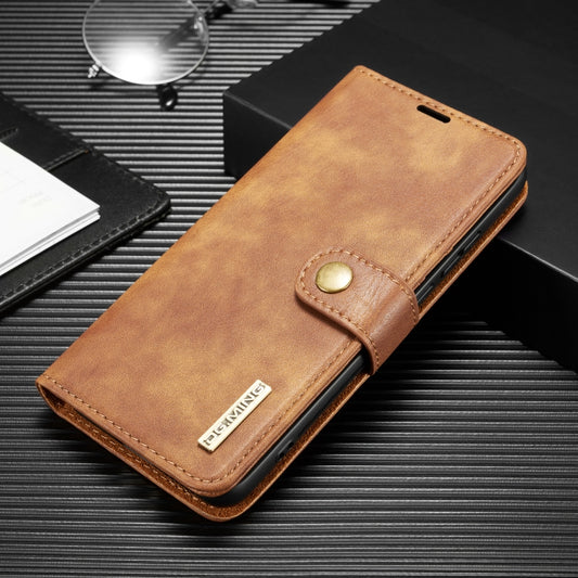 For Huawei P40 Pro DG.MING Crazy Horse Texture Flip Detachable Magnetic Leather Case with Holder & Card Slots & Wallet(Brown) - Huawei Cases by DG.MING | Online Shopping UK | buy2fix