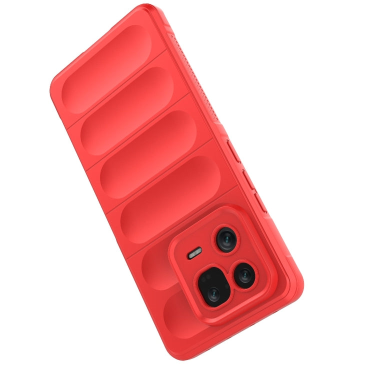 For Xiaomi 13 Pro 5G Magic Shield TPU + Flannel Phone Case(Red) - 13 Pro Cases by buy2fix | Online Shopping UK | buy2fix