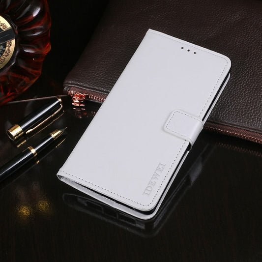 For Blackview R7 idewei Crazy Horse Texture Horizontal Flip Leather Case with Holder & Card Slots & Wallet(White) - More Brand by idewei | Online Shopping UK | buy2fix