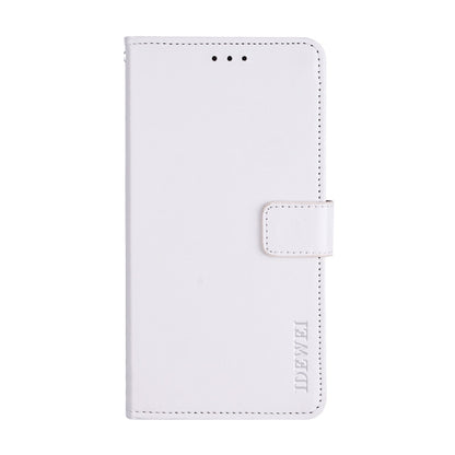 For Blackview R7 idewei Crazy Horse Texture Horizontal Flip Leather Case with Holder & Card Slots & Wallet(White) - More Brand by idewei | Online Shopping UK | buy2fix