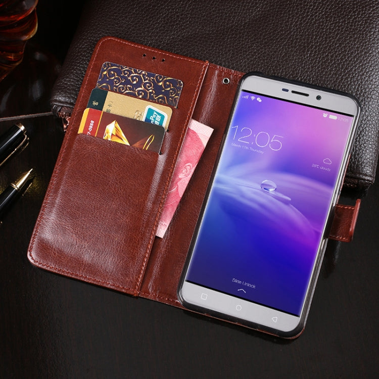 For Blackview R7 idewei Crazy Horse Texture Horizontal Flip Leather Case with Holder & Card Slots & Wallet(White) - More Brand by idewei | Online Shopping UK | buy2fix