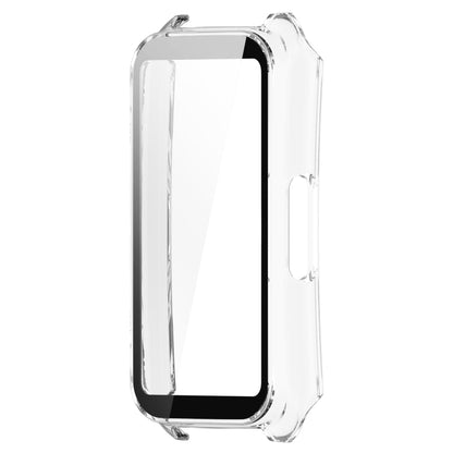 For Keep Band B4 PC+ Tempered Film Integrated Watch Protective Case(Transparent White) - Watch Case by buy2fix | Online Shopping UK | buy2fix