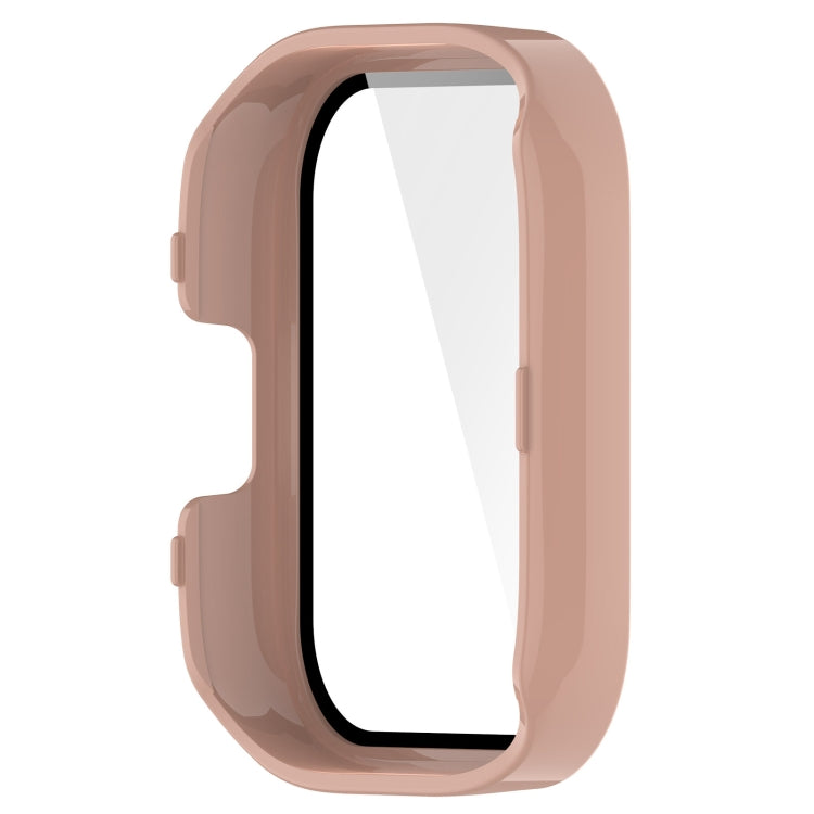 For Xiaomi Redmi Watch 3 PC + Tempered Film Integrated Watch Protective Case(Pink) - Watch Cases by buy2fix | Online Shopping UK | buy2fix