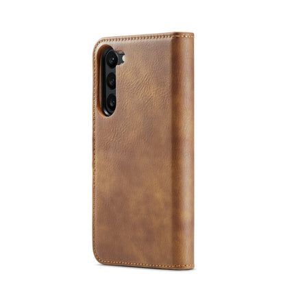 For Samsung Galaxy S23 5G DG.MING Crazy Horse Texture Detachable Magnetic Leather Case(Brown) - Galaxy S23 5G Cases by DG.MING | Online Shopping UK | buy2fix