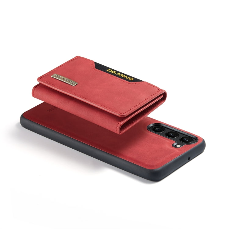 For Samsung Galaxy S23+ 5G DG.MING M2 Series 3-Fold Multi Card Bag + Phone Case(Red) - Galaxy S23+ 5G Cases by DG.MING | Online Shopping UK | buy2fix