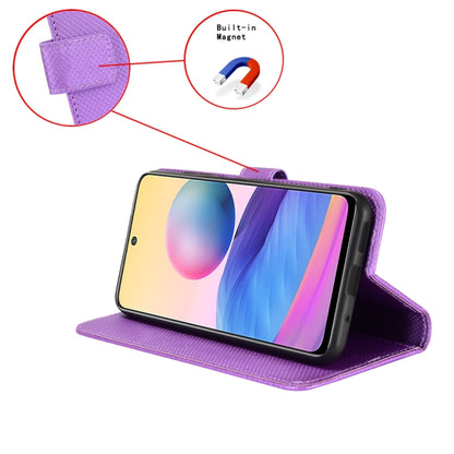 For Ulefone Note 14 Diamond Texture Leather Phone Case(Purple) - Ulefone Cases by buy2fix | Online Shopping UK | buy2fix