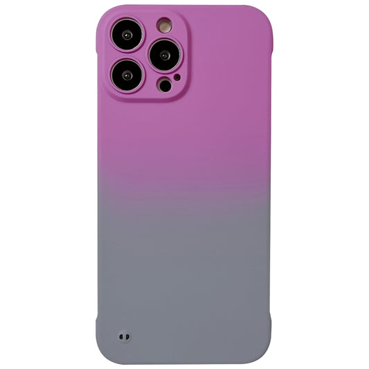 For iPhone 13 Pro Max Frameless Skin Feel Gradient Phone Case(Dark Purple + Grey) - iPhone 13 Pro Max Cases by buy2fix | Online Shopping UK | buy2fix