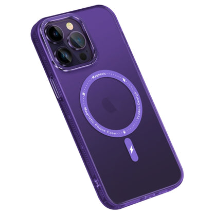 For iPhone 13 Pro Colorful Series TPU+PC Magsafe Magnetic Phone Case(Purple) - iPhone 13 Pro Cases by buy2fix | Online Shopping UK | buy2fix